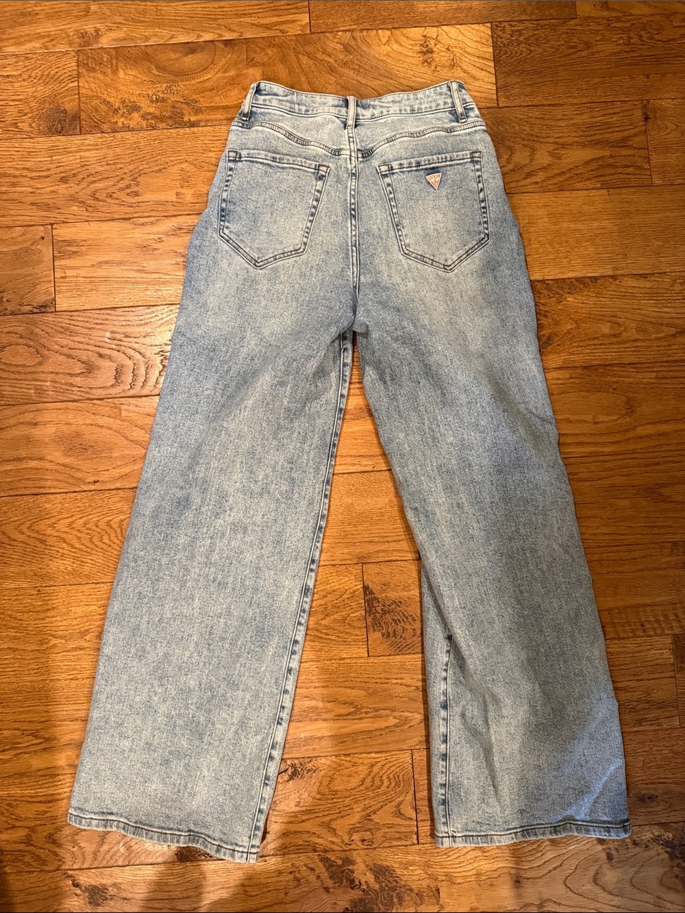 Guess Light Blue High-Rise Wide Leg Jeans sz 27